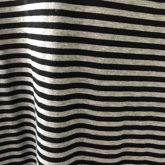 Black and grey striped long skirt - Picture 2 of 3